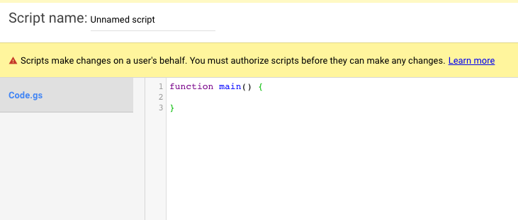 Implement scripts in the Google Ads "Tools &amp; Settings" section, at <em>Tools &amp; Settings &gt; Bulk Actions &gt; Scripts</em>.