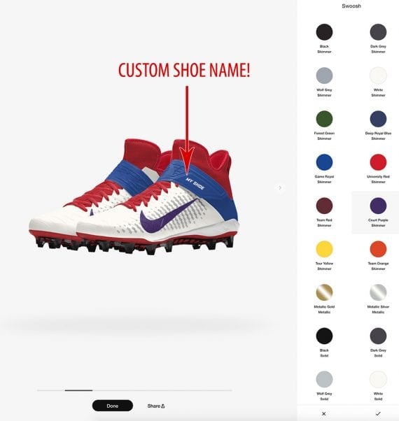nike shoes personalized name