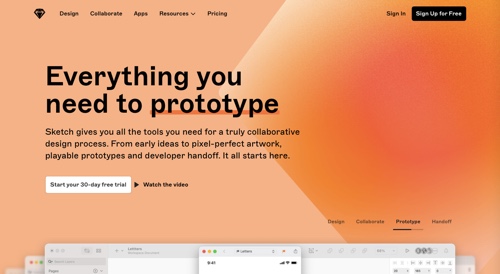 Home page of Sketch