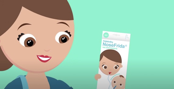 NoseFrida How it Works & Demonstration with a Baby 