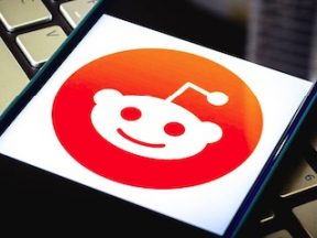 Reddit logo on a smartphone
